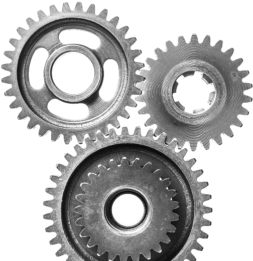 Máquina industrial em operação na indústria metalmecânica